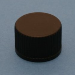 DIN 18mm Black Ribbed Cap with EPE Liner